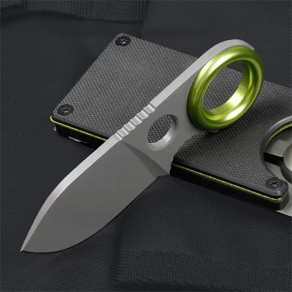 Edc Pocket Carry Fixed Blade - 미니 링형 고정날 나이프 스테인리스 스틸