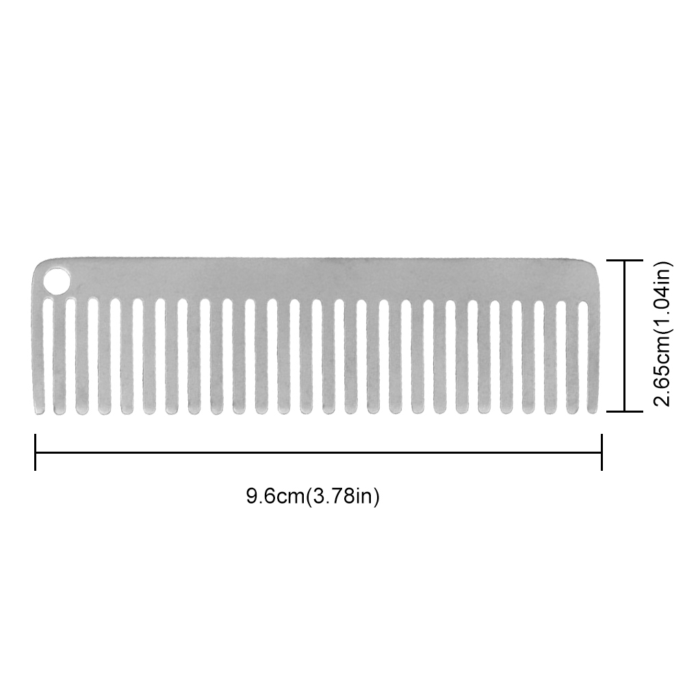 Comb Pocket Titanium - 티타늄 빗, 정전기 방지 기능, 휴대용,