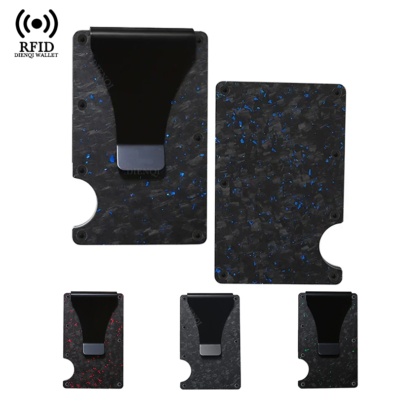 Edc Carry Card - 남성용 RFID 차단 지갑 금속 카드