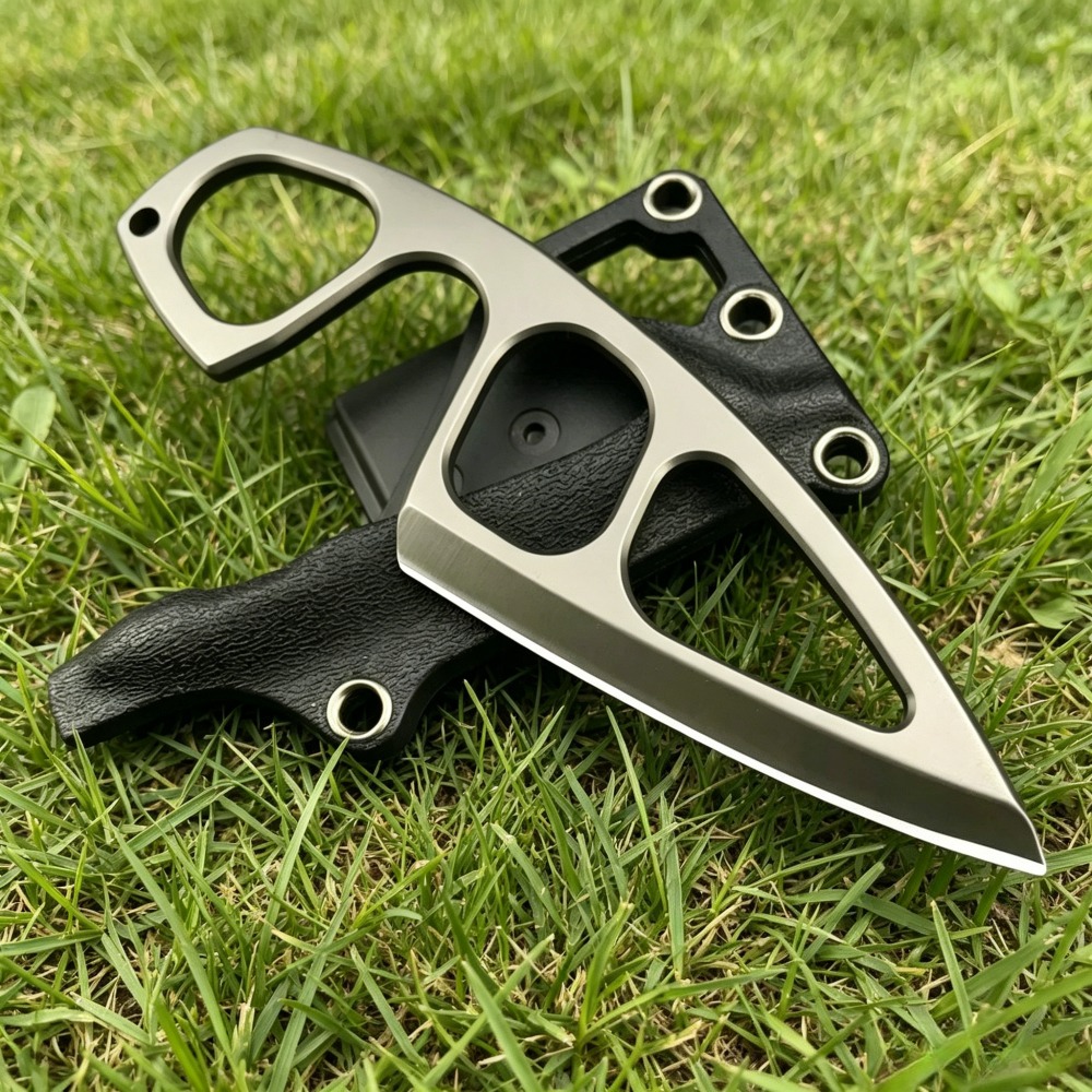 Edc Pocket Carry Fixed Blade - 고경도 넥 나이프 440C 블레이드, 카이덱스