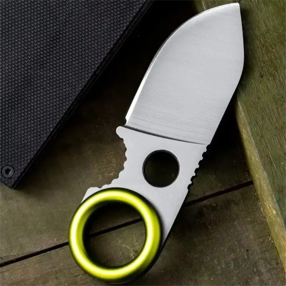 Edc Pocket Carry Fixed Blade - 미니 EDC 링형 고정날 나이프 스테인리스