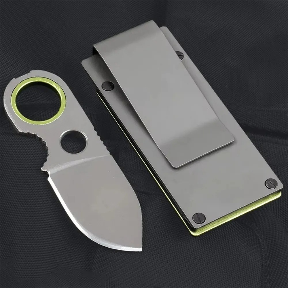 Edc Pocket Carry Fixed Blade - 미니 EDC 링형 고정날 나이프 스테인리스