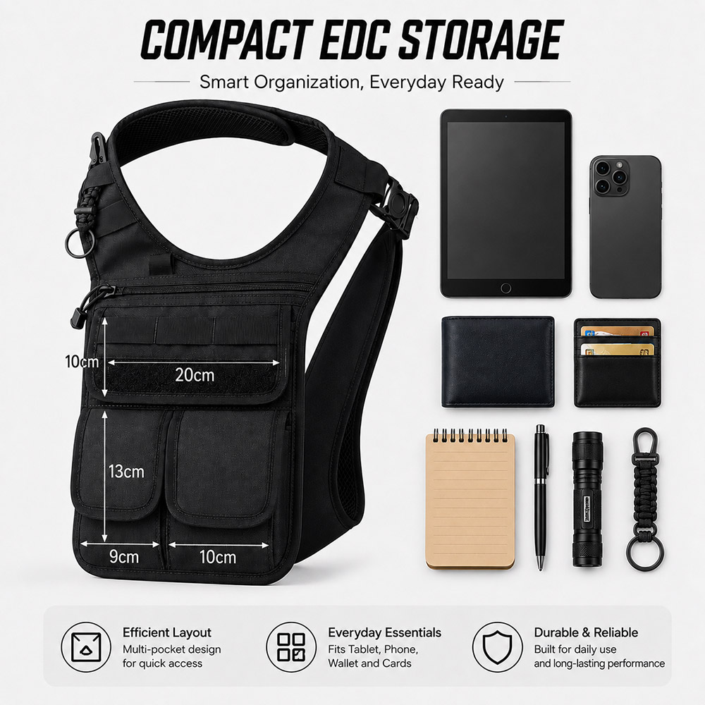QX 전술용 숨김형 숄더백 겸 겨드랑이 가방, 남성용  - Edc Concealed Carry 리뷰 및 가격