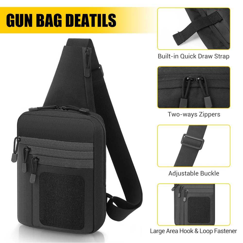 숨김 휴대용 가슴총 가방 권총 보관 가방 전술 슬링 숄 - Edc Carry Pistols 리뷰 및 가격