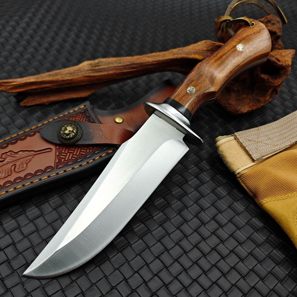 헤비듀티 고경도 9CR18MOV 레드 페어 우드 핸들  - Edc Pocket Carry Fixed Blade 리뷰 및 가격