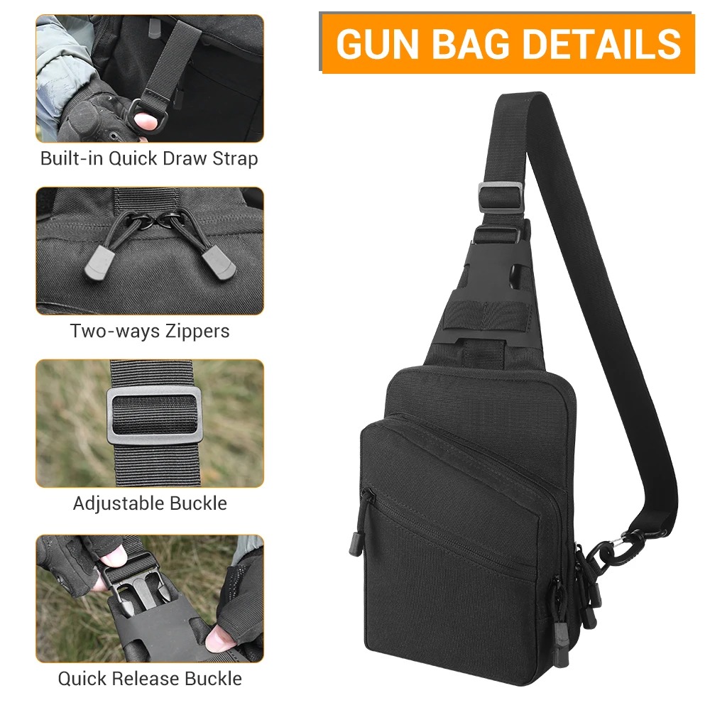 전술 권총 가방, 은닉 휴대용 총 보관 파우치, 권총  - Edc Carry Pistols 리뷰 및 가격