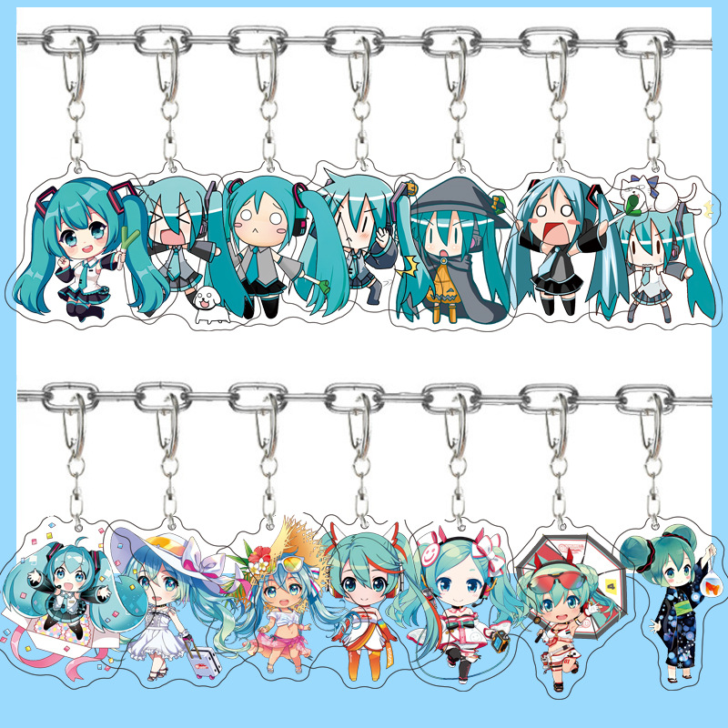 하츠네 미쿠 애니메이션 아크릴 귀여운 피규어 가방 참  - Carabiner Keychain 리뷰 및 가격